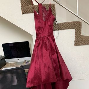 Gorgeous maroon prom dress never worn.